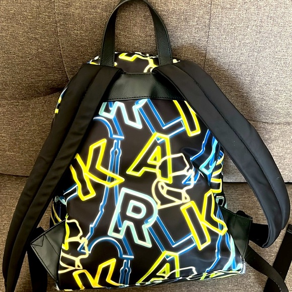 Karl Lagerfeld Paris Amour Backpack Black/ Neon Print main image 12